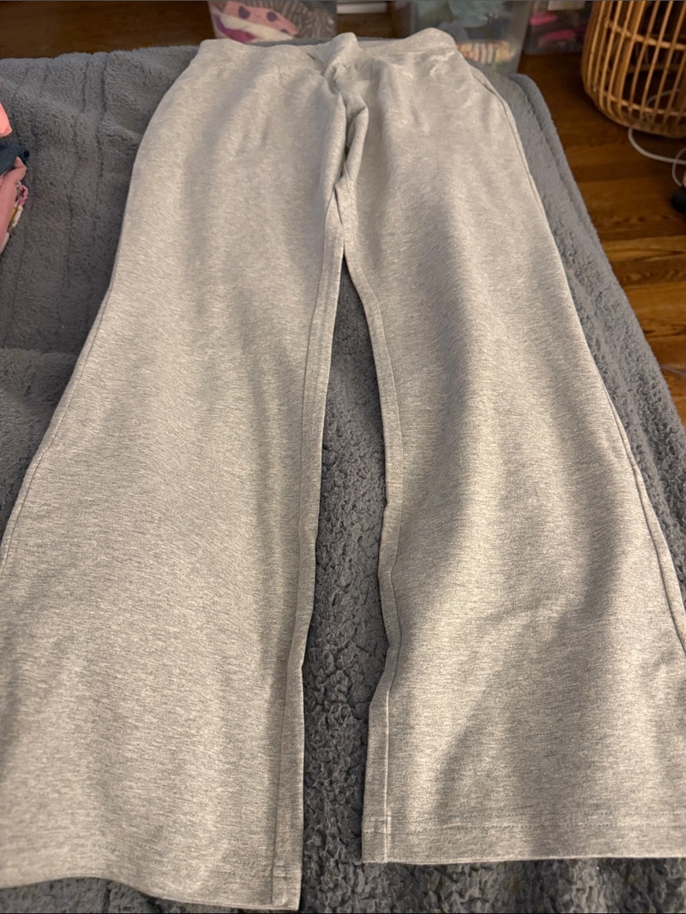 Lands' End Kids Girls Heather Gray Kids Leggings - Straight Leg  Size M 10-12+